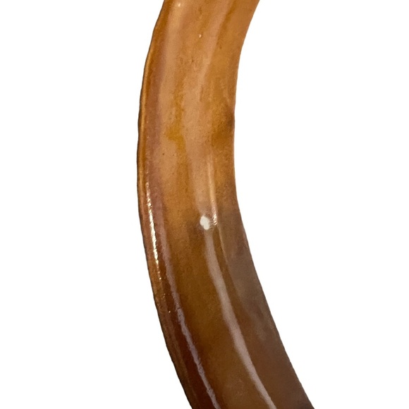 Set Of 2 Vintage 3D Medallion Ceramic Large Wall Hanging Decor Yellow Mustard - Picture 11 of 12